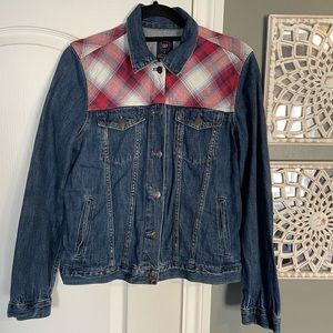 Gap + Pendleton Plaid Denim Button Down Shirt